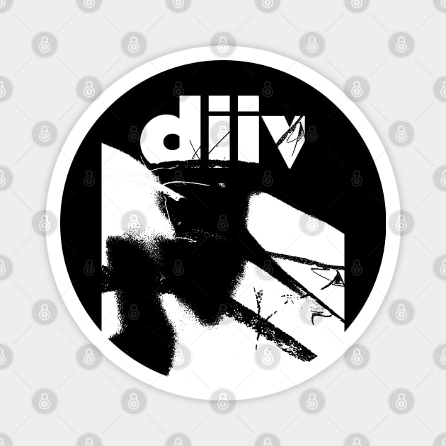 DIIV ≥≤ Original Glitch Style Fan Artwork Magnet by unknown_pleasures